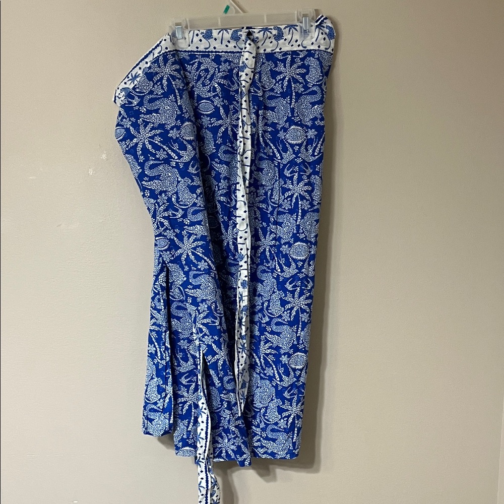 Never Fully Dressed Floral Blue and White Maxi Skirt